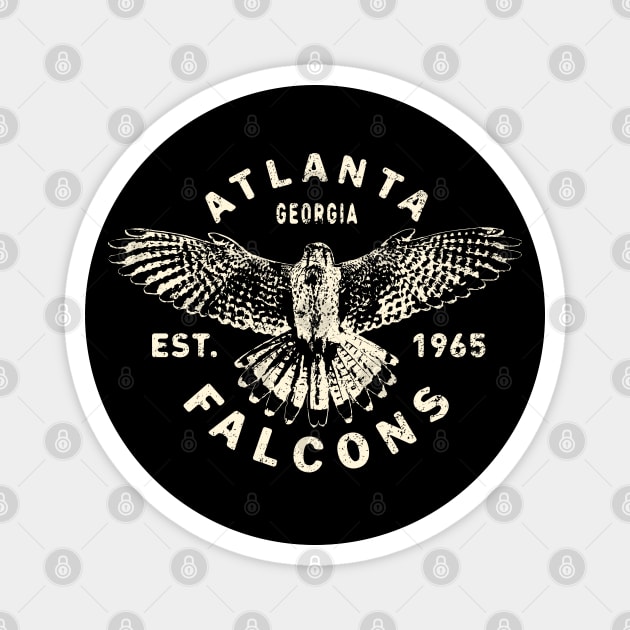 Atlanta Falcons 1 by Buck Tee Originals Magnet by Buck Tee